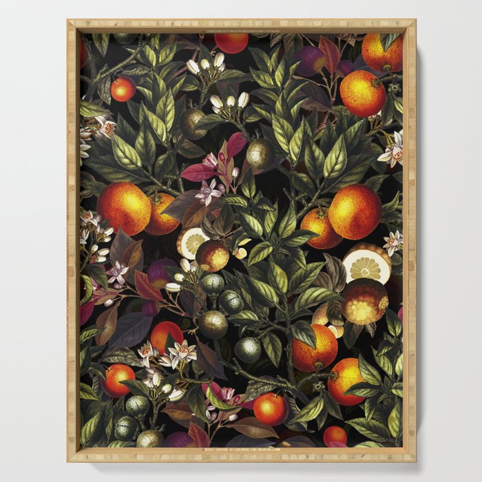 Vintage Fruit Pattern XXVII Serving Tray Gallery Image 1