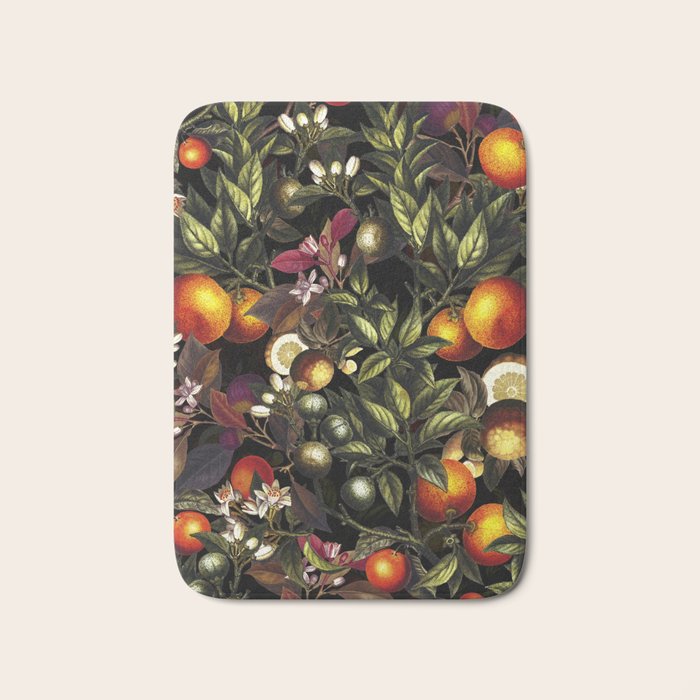 Vintage Fruit Pattern XXVII Bath Mat Gallery Image 1