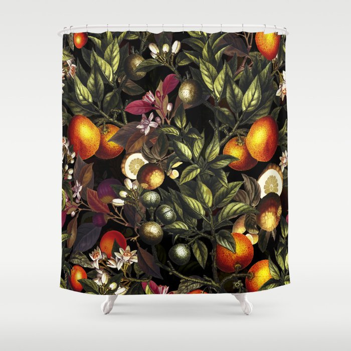 Vintage Fruit Pattern XXVII Shower Curtain Gallery Image 1