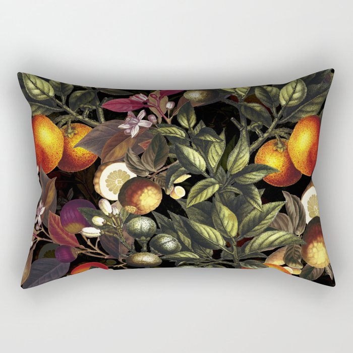 Vintage Fruit Pattern XXVII Rectangular Pillow Gallery Image 2