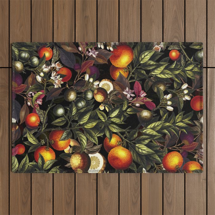 Vintage Fruit Pattern XXVII Outdoor Rug Gallery Image 1