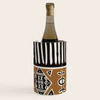 African mud cloth with elephants Wine Chiller Gallery Image 1
