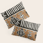 African mud cloth with elephants Pillow Sham Gallery Image 3