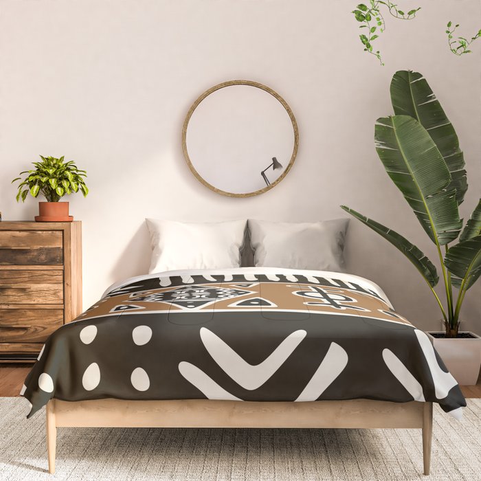 African mud cloth with elephants Comforter Gallery Image 3