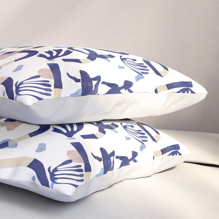 Abstract women between shapes II Pillow Sham Gallery Image 3