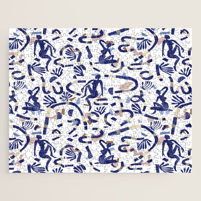 Abstract women between shapes II Jigsaw Puzzle Gallery Image 1