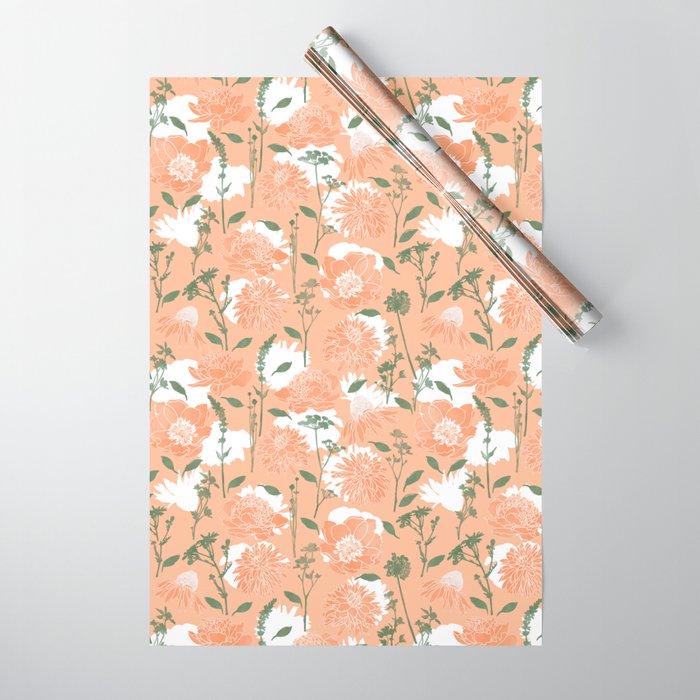 Modern floral blooms PGM7 Wrapping Paper Gallery Image 1