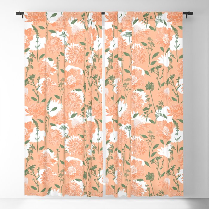 Modern floral blooms PGM7 Window Curtain Gallery Image 5
