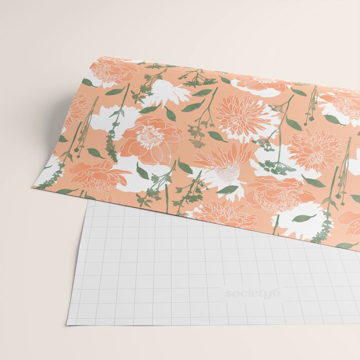 Modern floral blooms PGM7 Wrapping Paper Gallery Image 2