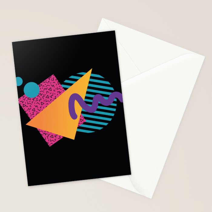 Memphis Pattern 29 / 80s - 90s Retro Stationery Card Gallery Image 2