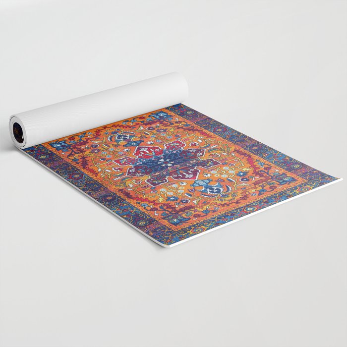 Saffron Elegance: Timeless Berber Atlas Moroccan Aesthetics Yoga Mat Gallery Image 2