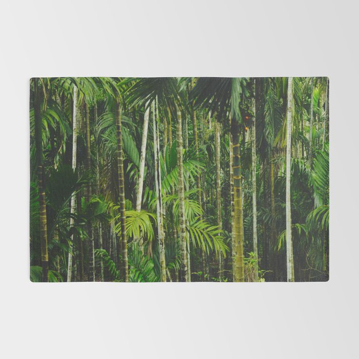 Tropical Bamboo Palm Forest Rug Gallery Image 2