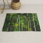 Tropical Bamboo Palm Forest Rug Gallery Image 1