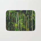 Tropical Bamboo Palm Forest Bath Mat Gallery Image 1