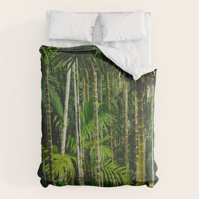 Tropical Bamboo Palm Forest Comforter Gallery Image 6