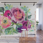 ranunculus dance Wall Mural Gallery Image 1