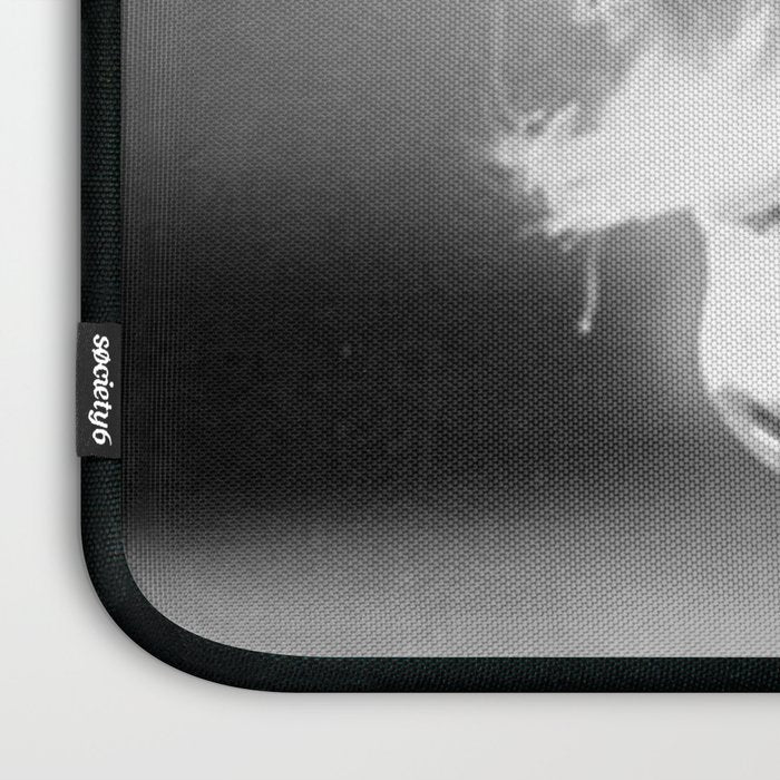 Jazz Age Blond Sipping Champagne black and white photograph / photography Laptop Sleeve Gallery Image 3