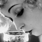 Jazz Age Blond Sipping Champagne black and white photograph / photography Coffee Mug Gallery Image 2