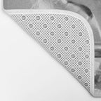 Jazz Age Blond Sipping Champagne black and white photograph / photography Bath Mat Gallery Image 2