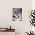 Jazz Age Blond Sipping Champagne black and white photograph / photography Poster Gallery Image 2