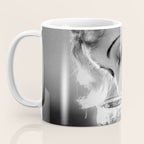 Jazz Age Blond Sipping Champagne black and white photograph / photography Coffee Mug Gallery Image 3