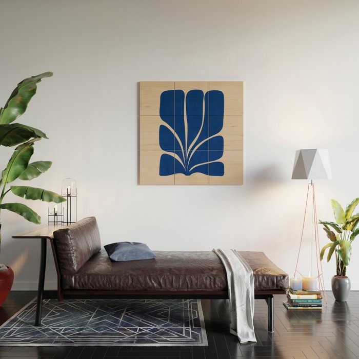 Seven Leaf Plant - 3/3 Wood Wall Art Gallery Image 2