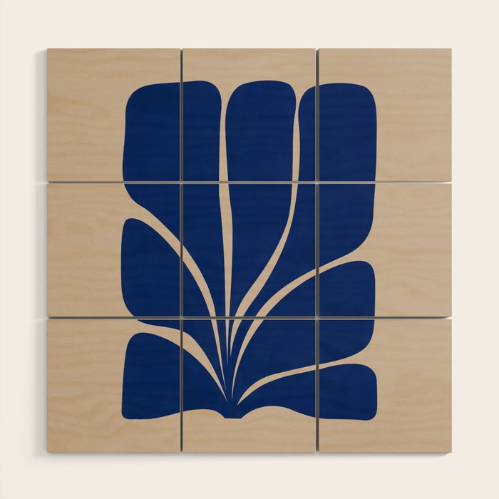 Seven Leaf Plant - 3/3 Wood Wall Art Gallery Image 1