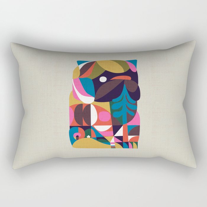 Nordic Pug Rectangular Pillow Gallery Image 1