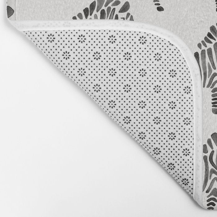 Zebras - Black & White Palette Bath Mat Gallery Image 2