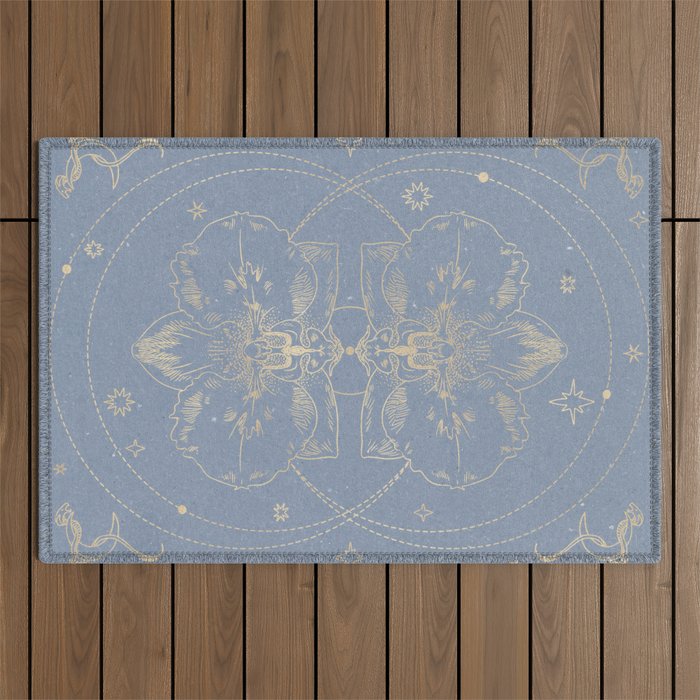 The mystical orchid  Outdoor Rug Gallery Image 1