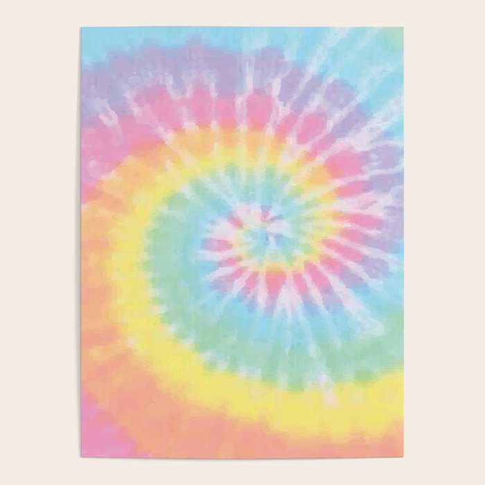 Pastel Tie Dye Poster Gallery Image 1