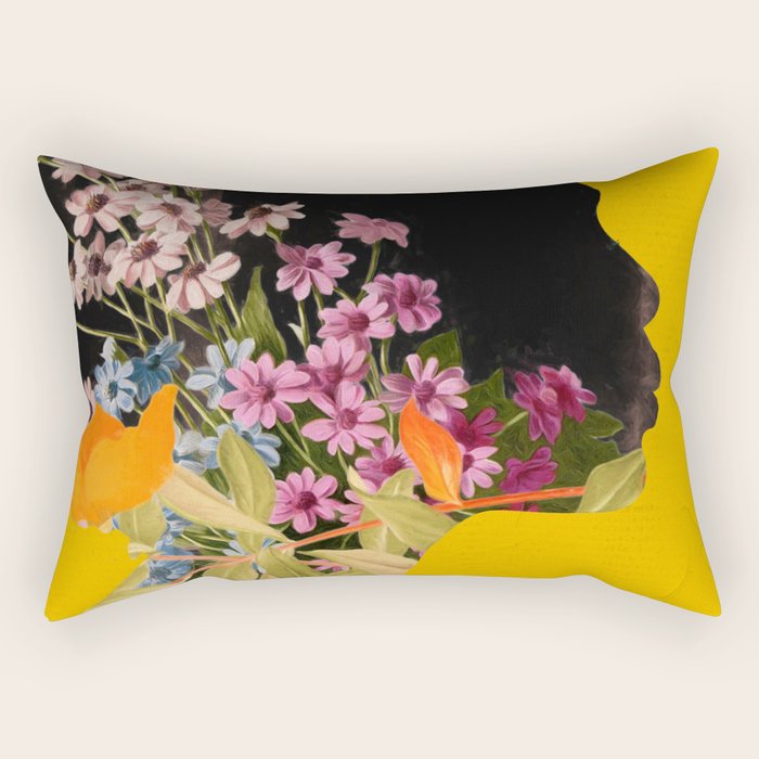 Floral Portrait 19 Rectangular Pillow Gallery Image 2