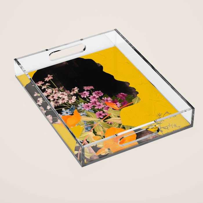 Floral Portrait 19 Acrylic Tray Gallery Image 1