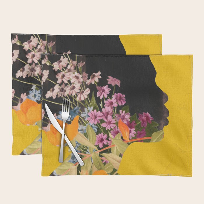 Floral Portrait 19 Placemat Gallery Image 1