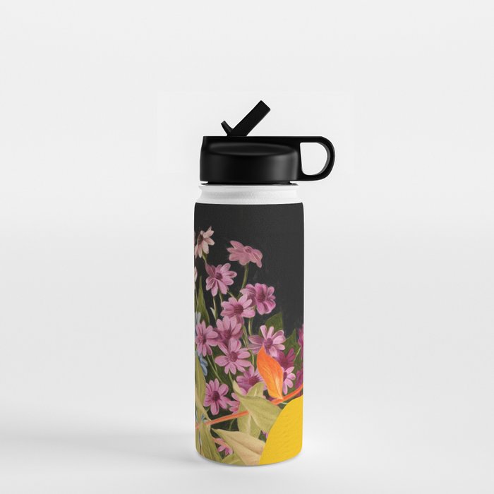 Floral Portrait 19 Water Bottle Gallery Image 1