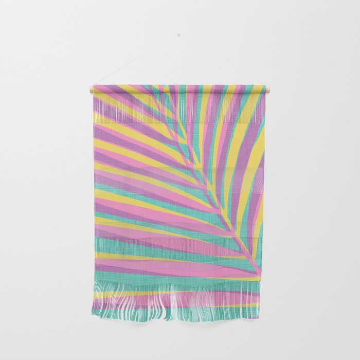 Pink Tropical Palm Leaf Wall Hanging Gallery Image 1