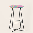 Pink Tropical Palm Leaf Stool Gallery Image 1