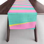 Pink Tropical Palm Leaf Table Runner Gallery Image 1