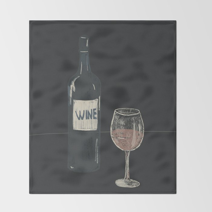 Wine 7 Throw Blanket Gallery Image 2