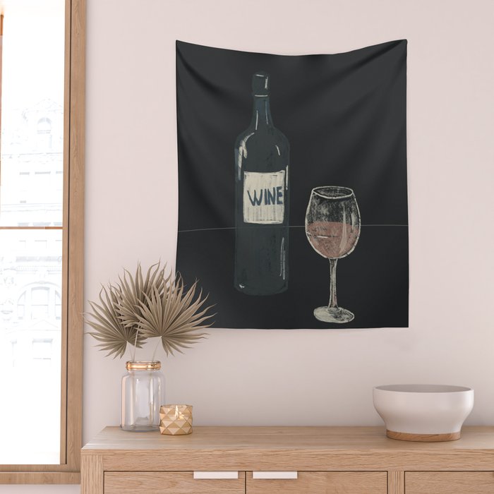 Wine 7 Wall Tapestry Gallery Image 2