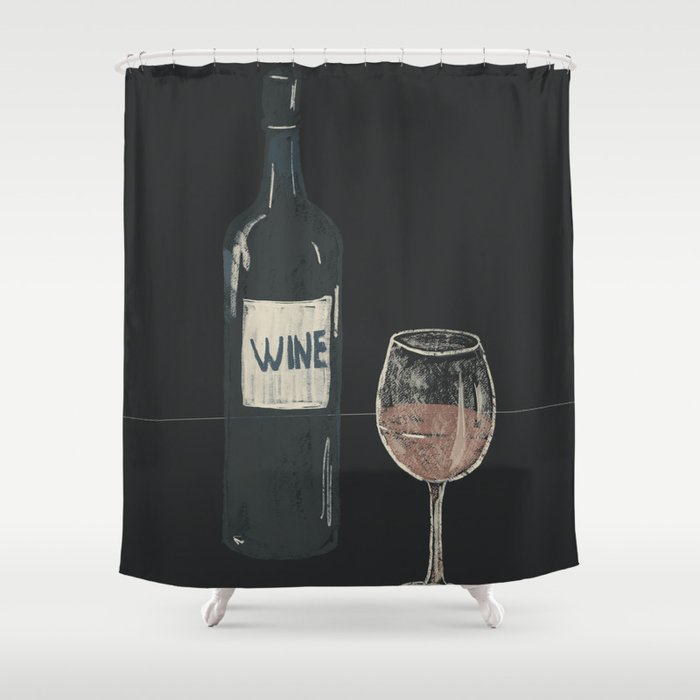 Wine 7 Shower Curtain Gallery Image 1
