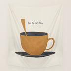 But First Coffee 2 Wall Tapestry Gallery Image 4