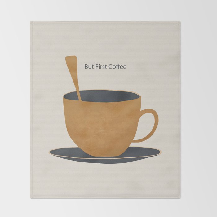 But First Coffee 2 Throw Blanket Gallery Image 2