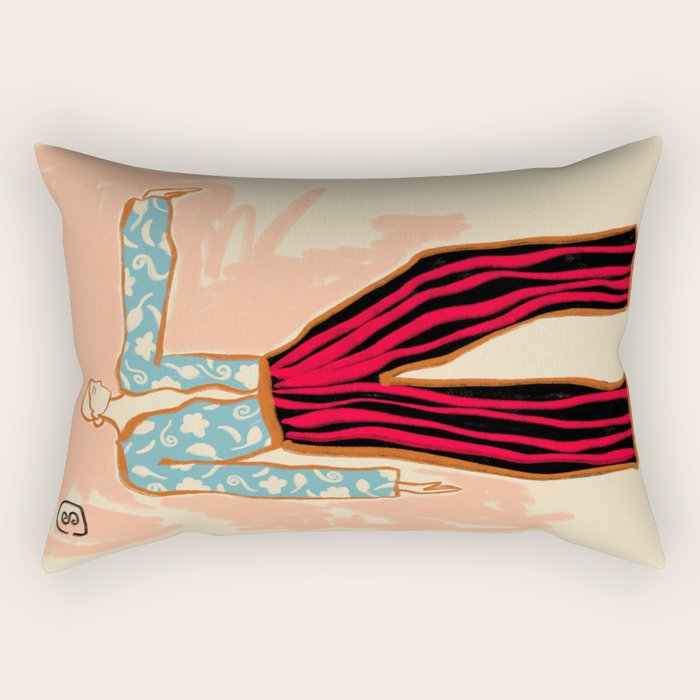 NEW YEAR DANCE Rectangular Pillow Gallery Image 1
