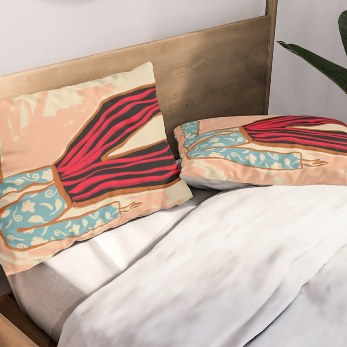 NEW YEAR DANCE Pillow Sham Gallery Image 2