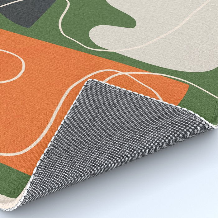 Minimal Colorful Abstract Shapes 6 Rug Gallery Image 4