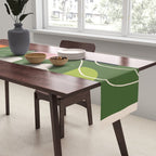 Minimal Colorful Abstract Shapes 6 Table Runner Gallery Image 2