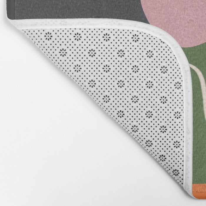 Minimal Colorful Abstract Shapes 6 Bath Mat Gallery Image 2