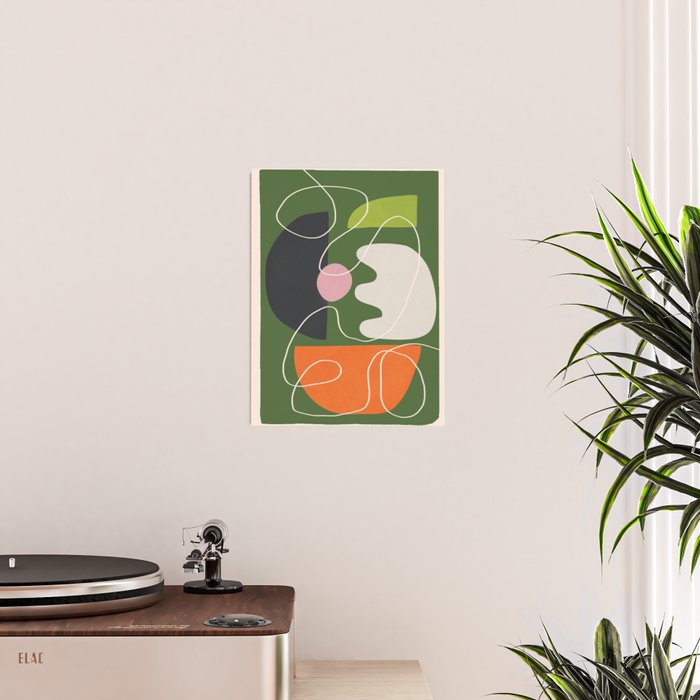 Minimal Colorful Abstract Shapes 6 Poster Gallery Image 2