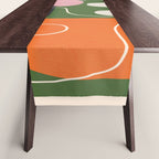 Minimal Colorful Abstract Shapes 6 Table Runner Gallery Image 1